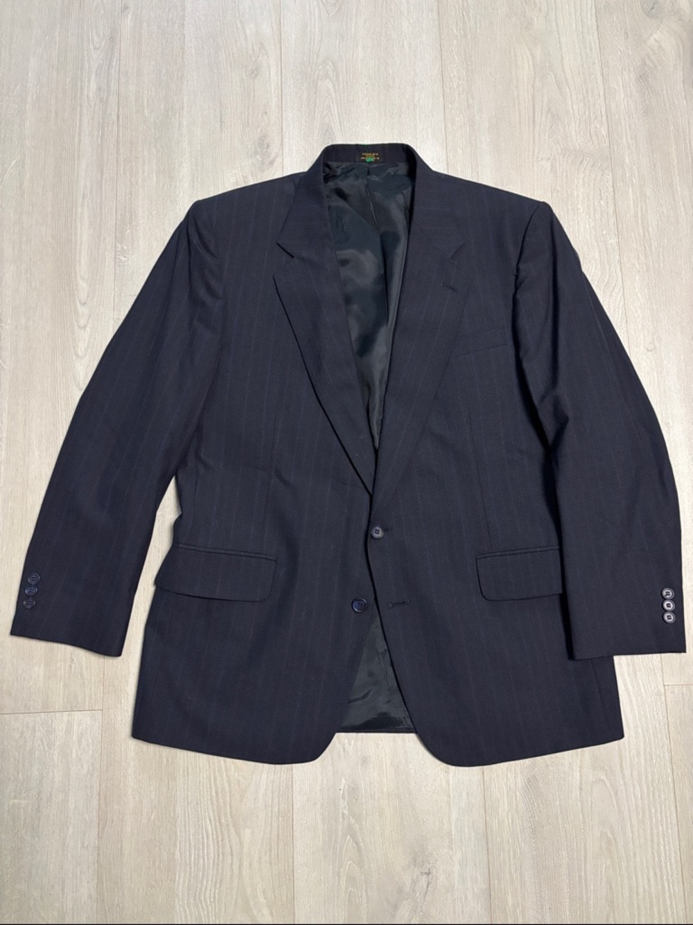 🔥BUNDLESALE Men’s 43R Towncraft Navy Pinstripe Blazer Suit Jacket Sport Coat